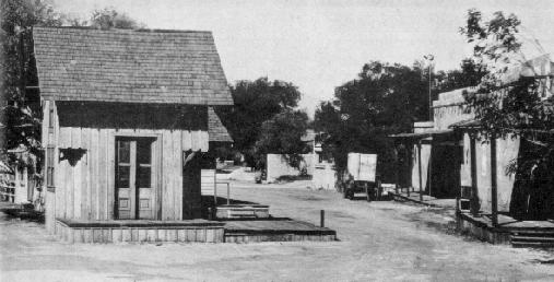 Back of one of the western streets