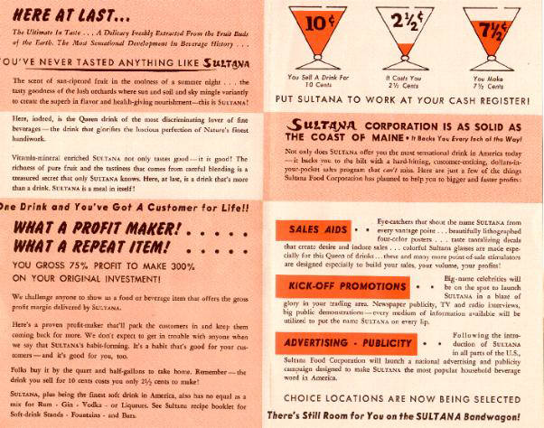 Sultana drink endorsement