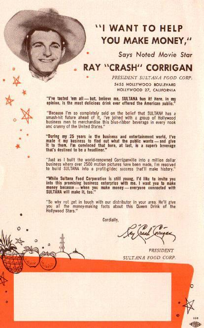 Sultana drink endorsement